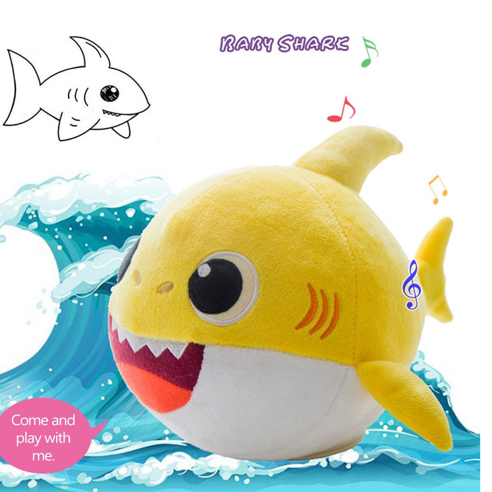 ⌂⌂ Shark baby music shark singing and dancing plush toys 【Goob】