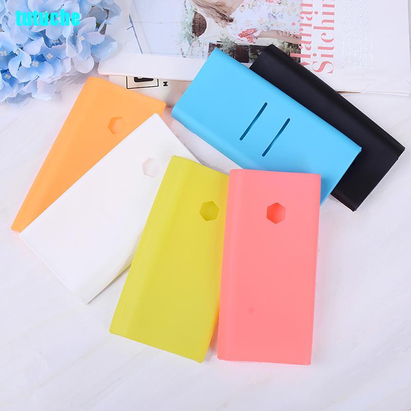 tutu Silicone case for xiao-mi power bank 20000mAh 2C rubber protective cover cases