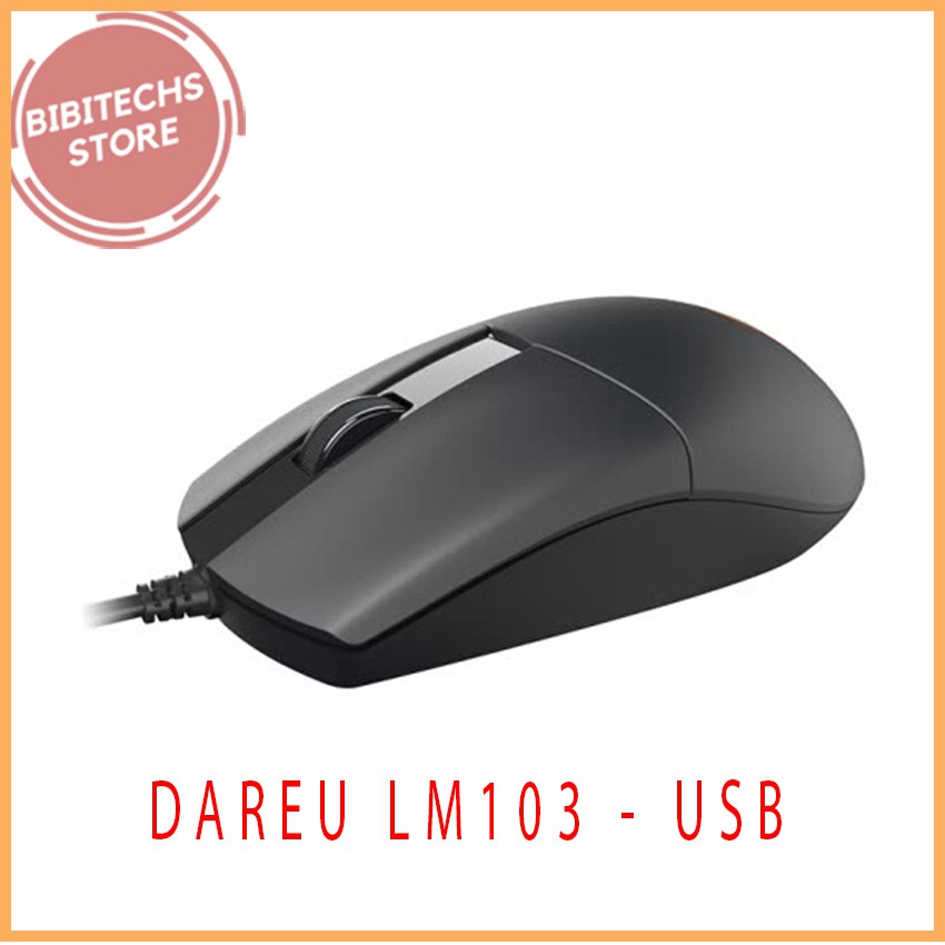 [Mã ELORDER5 giảm 10k đơn 20k] Chuột máy tính Dareu LM103 FREESHIP USB có dây - Tặng kèm bàn di chuột - BiBiTechs