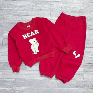 SET BỘ NỈ ĐỎ BEAR CHO BÉ