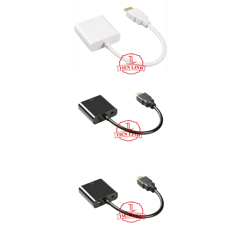 [Mã ELAPR10K giảm 10k đơn 20k] Bộ Cáp Chuyển đổi từ HDMI Sang Vga Có Âm Thanh (Trắng) | BigBuy360 - bigbuy360.vn