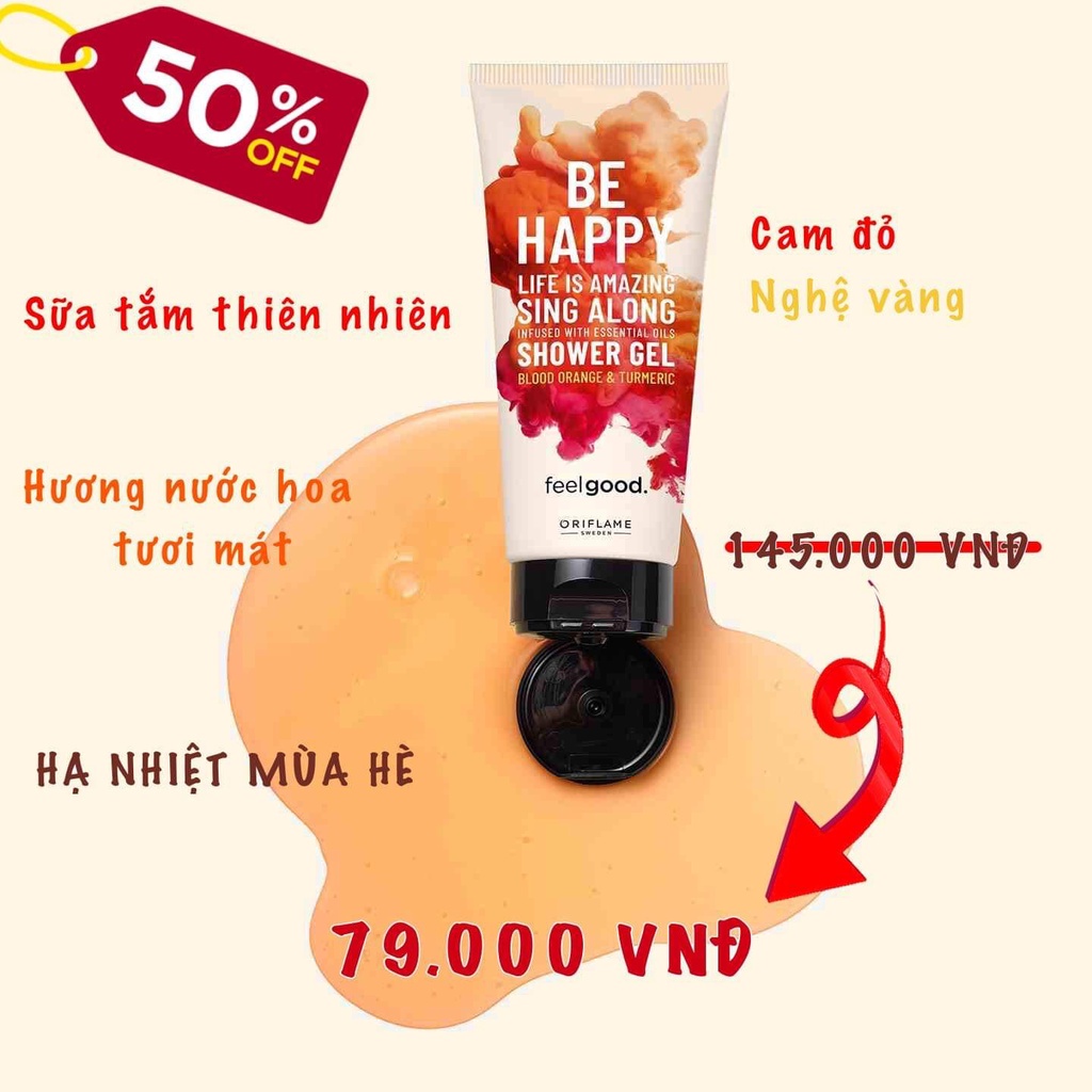 Sữa tắm be happy hương nước hoa 200ml orivn store