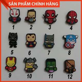 Jibbitz gắn dép crocs. hình Siêu Nhân Avenger ngộ nghĩnh