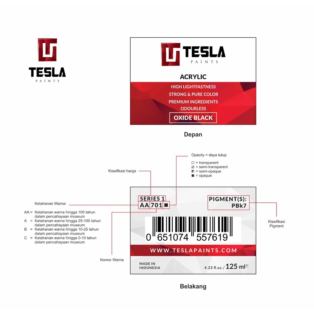 Tesla Sơn Dạ Quang 125ml Màu Xanh Lá Cây Chất Lượng Cao