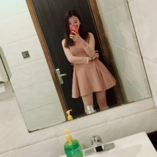[ORDER TAOBAO ] Váy bánh bèo đan dây thắt eo
