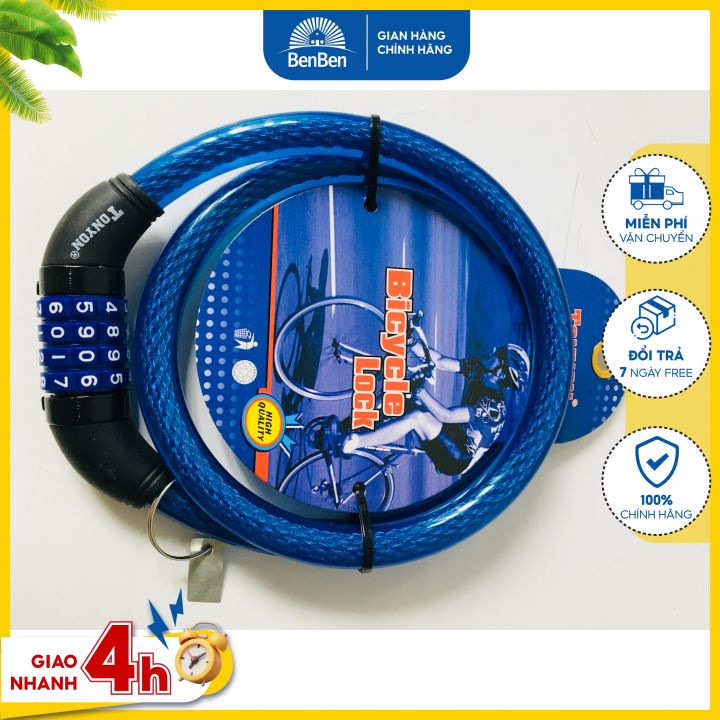 Dây cáp bọc nhựa loại dài 95cm, dùng để khóa xe máy, khóa cổng, khóa đạp - Ben Ben