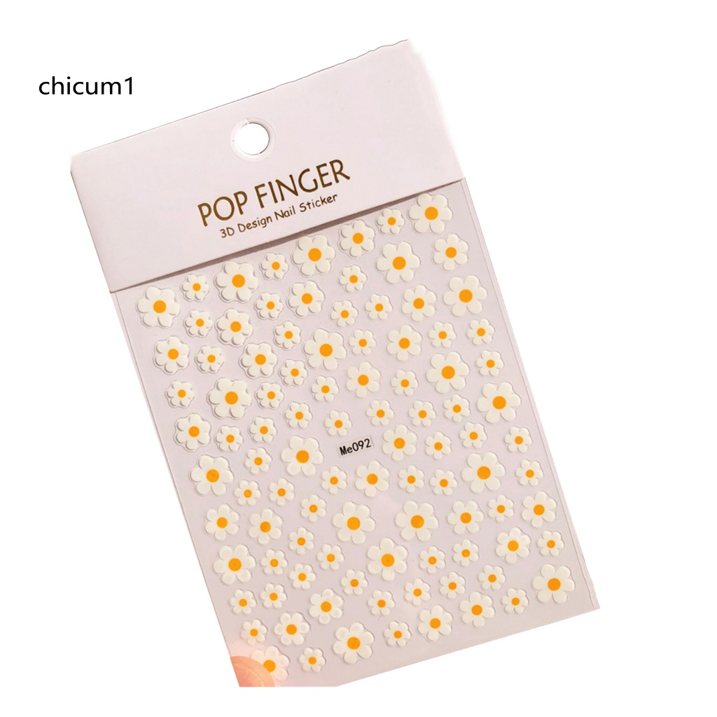Nhãn Dán Trang Trí Móng Tay Họa Tiết Hoa Hướng Dương Thời Trang Dành Cho Nữ