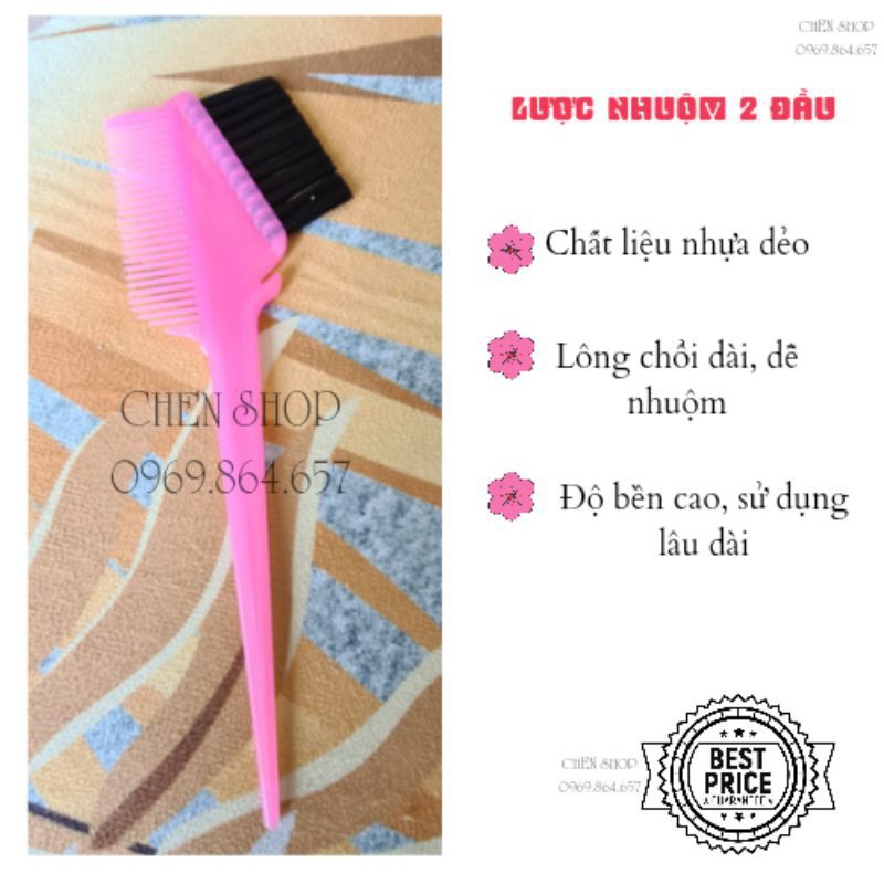 [HOT] Lược chải 2 đầu chất liệu nhựa dẻo, độ bền cao, lông đầu chổi dài - MUA NGAY