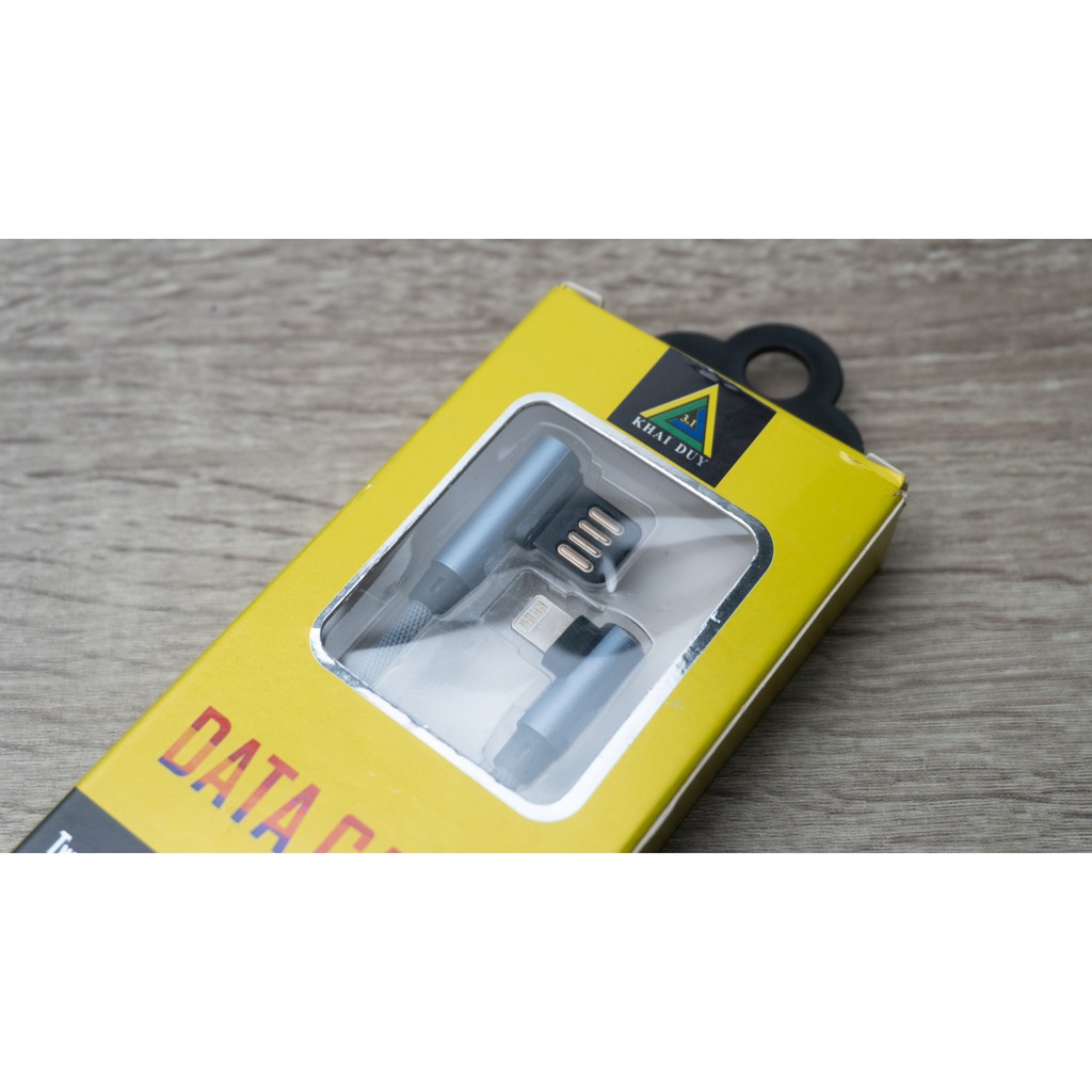 Cáp Sạc Nhanh Khai Duy CD004I  2.4A Dài 2 mét-Dây Sạc- BH 1 Năm