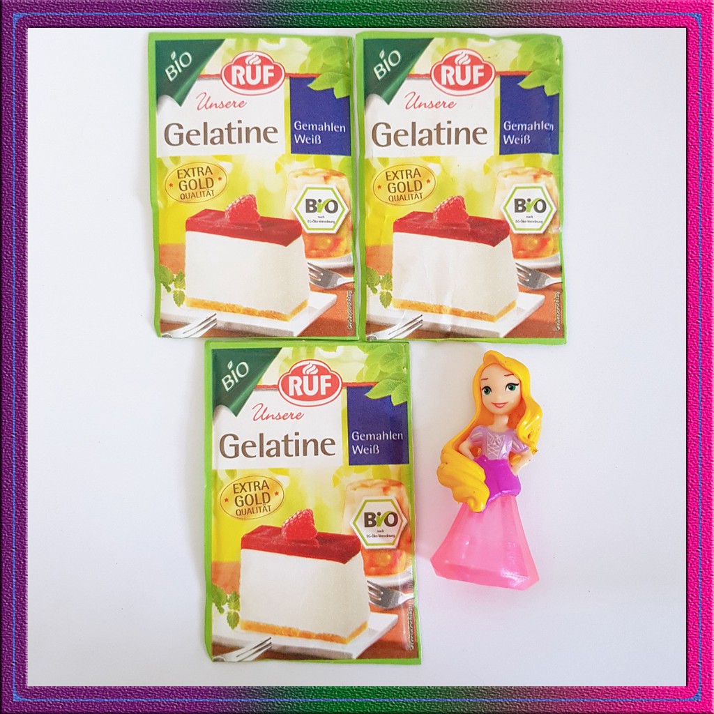 [04.2026] Bột Gelatine hữu cơ Ruf làm thạch 9g