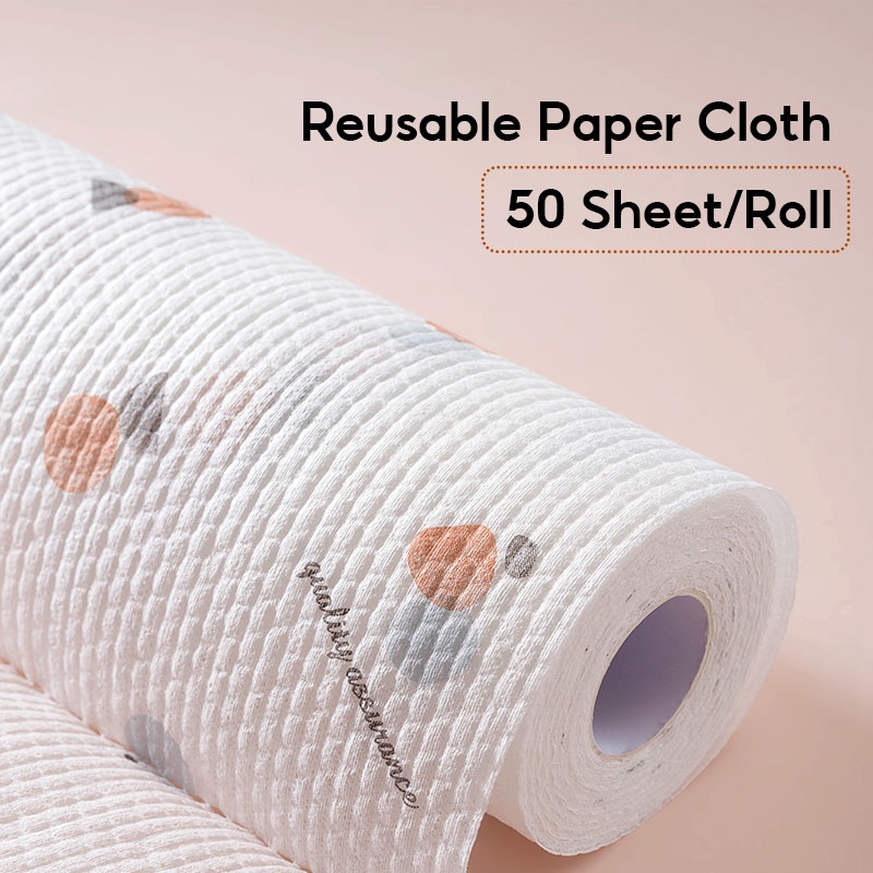 Khăn Giấy Lau Thấm Hút Nước Không Vi Khuẩn Đa Năng Có Thể Giặt Sạch Tái Sử Dụng Tiện Lợi