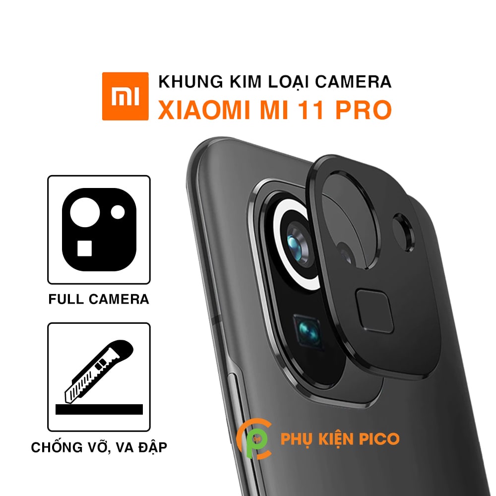 Dán camera Mi 11 Pro / 12 Pro / 13 Pro khung kim loại bảo vệ an toàn camera sau - Ốp viền camera Xiaomi Mi 11 Pro