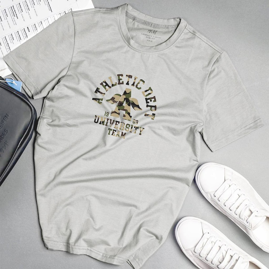 Áo phông nam độc lạ cá tính phong cách unisex màu xám