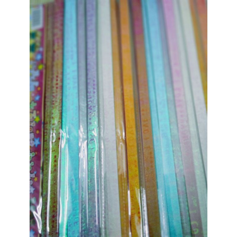 Sét 10 tập gấp sao ( tương ứng với 500 ngôi sao họa tiết đẹp)