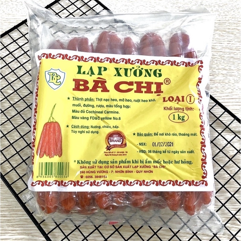 Lạp xưởng Bà Chị (loại 1) 1kg