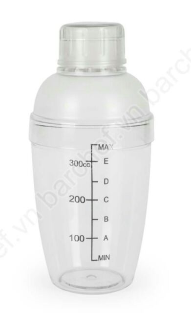 Bình lắc pha chế shaker nhựa 350 ml có vạch chia