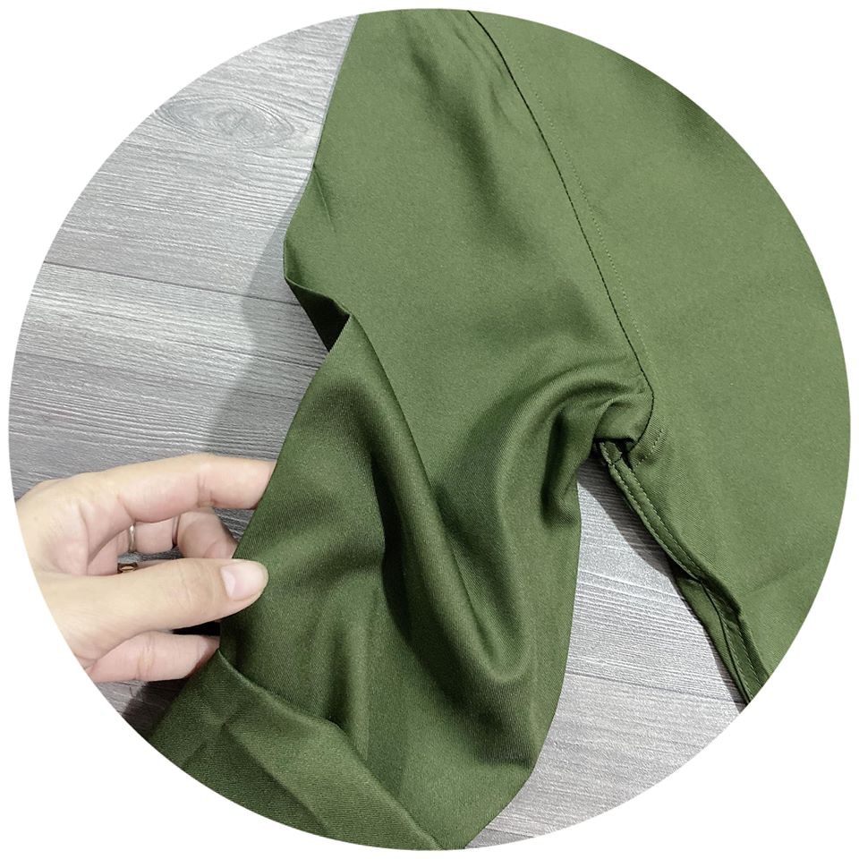 ÁO SƠ MI TRƠN NAM  KHÔNG NHĂN XANH RÊU