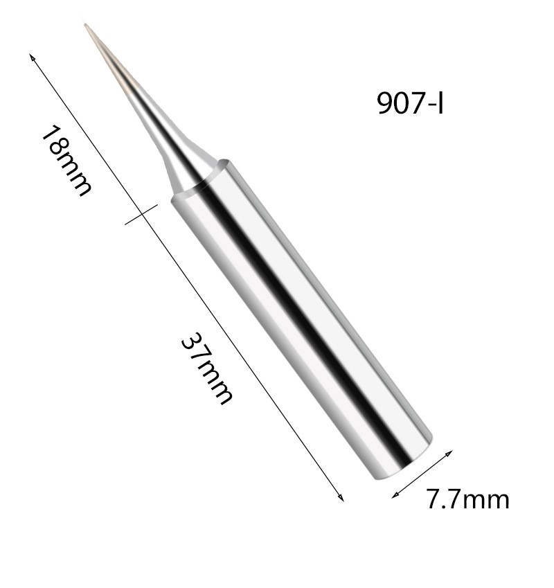 Đầu mũi mỏ hàn 907, đầu mũi mỏ hàn cho tay hàn 907 các loại đàu B, I, 3C, K, 2.4D