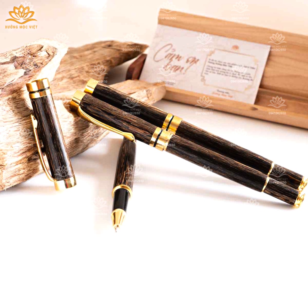 Bút Trầm Hương Sánh Chìm Cao Cấp Xưởng Mộc Việt - Món Quà Sang Trọng Đẳng Cấp