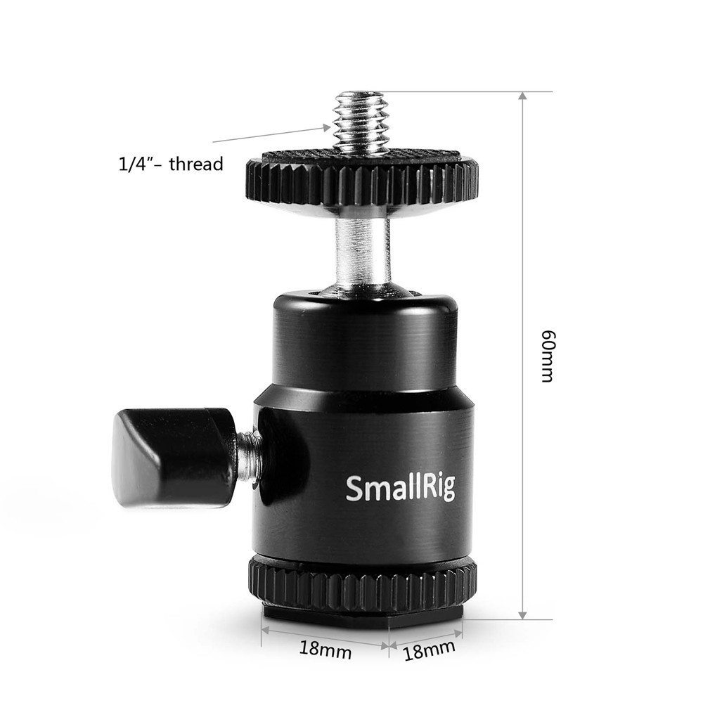 Ngàm kết nối màn hình và máy ảnh "1/4" Camera Hot shoe mount w additional 14 screw 761 (NRUP3)