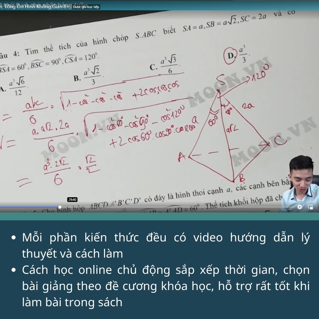 Tự học hình không gian, sách id toán lớp 12 ôn thi thpt quốc gia 2023 Moonbook | BigBuy360 - bigbuy360.vn