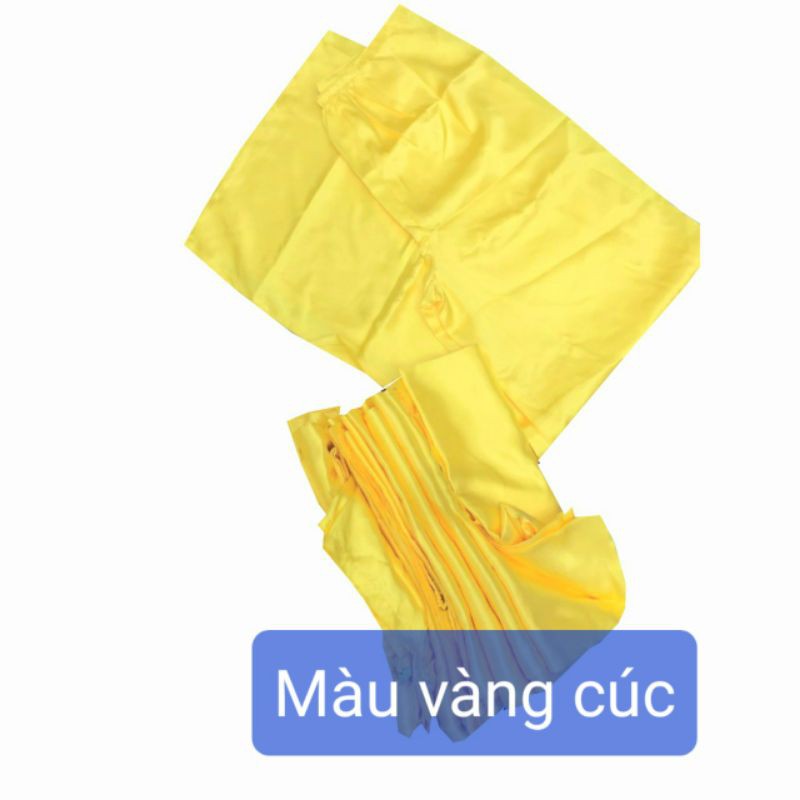 Quần áo dài may sẵn (lưng thun) (Màu hồng phấn-trắng -đen-đỏ tươi -đỏ đô-vàng cúc-xanh lá)