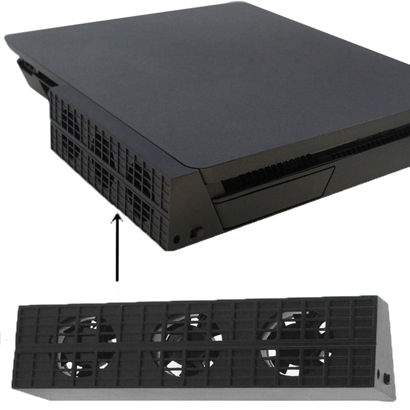 Quạt Làm Mát 3 Cánh Điều Khiển Nhiệt Độ Tự Động Cho Máy Chơi Game Slim Console