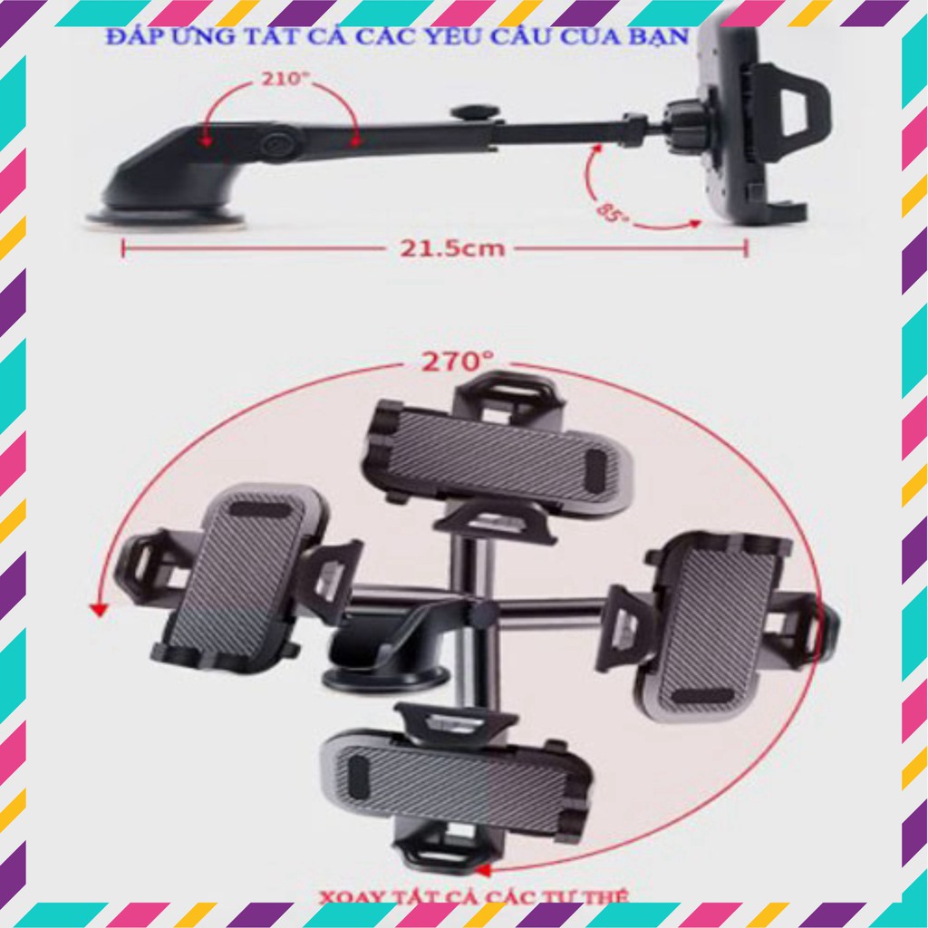 [HÀNG SIÊU CẤP]  Giá đỡ điện thoại trên ô tô, cao cấp xoay 360-đế hút chân không+keo dính chắc chắn-SIÊU THÔNG MINH | BigBuy360 - bigbuy360.vn
