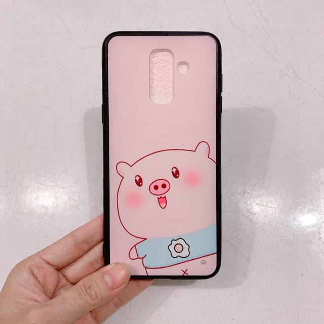 Ốp lưng sam sung A6+,A6 Plus,J8 Heo má hồng