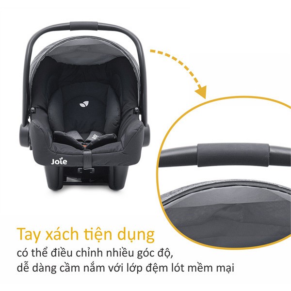 Ghế ngồi ô tô cho bé Joie Gemm Chromium phù hợp cho trẻ từ sơ sinh đến 13kg