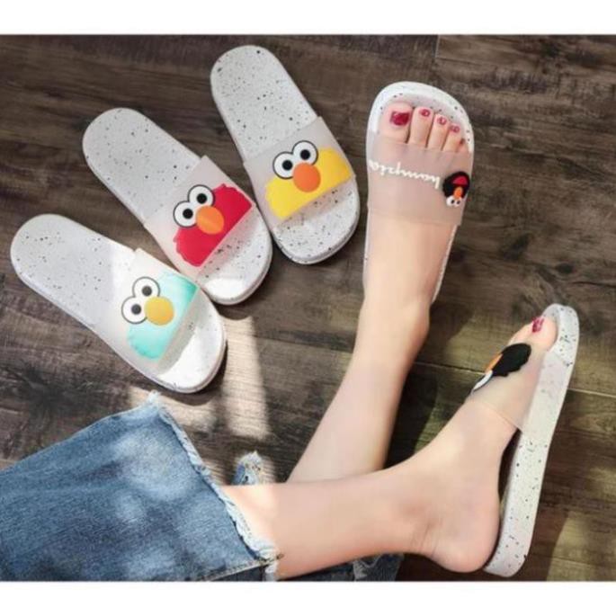 DÉP THỜI TRANG HỌA TIẾT CHIM ANGRY BIRDS ĐÚC NỔI VÀ DẬP CHÌM 3D SIÊU ĐẸP