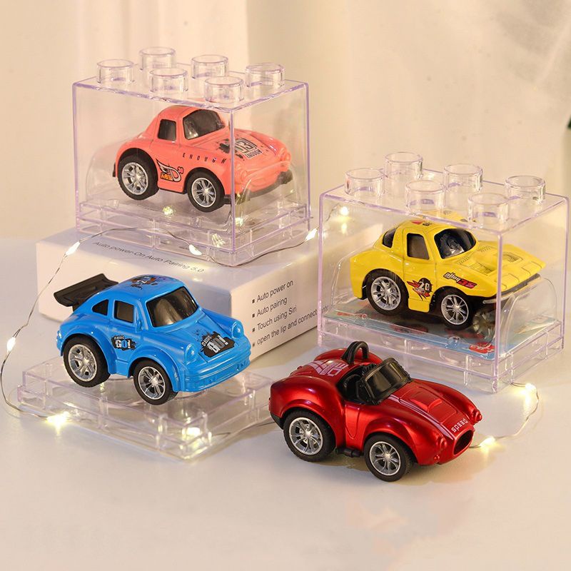 4 pcs set Children's Alloy Pull Back Toy Car Graffiti Sports Car Toys Educational Play Car Model Set for Boys Toddlers Girls Gifts