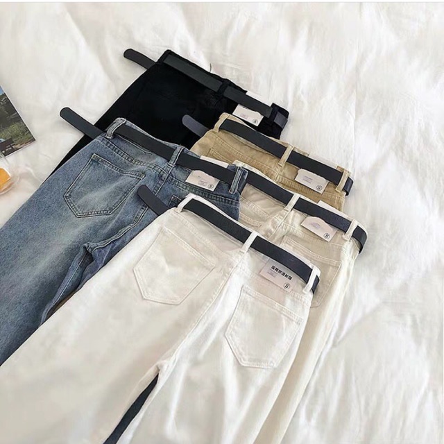Quần jean kèm belt