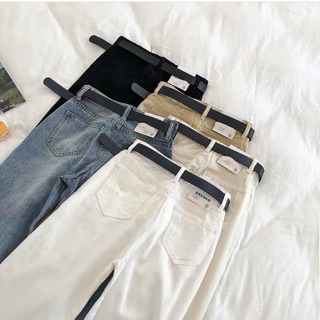 Quần jean kèm belt