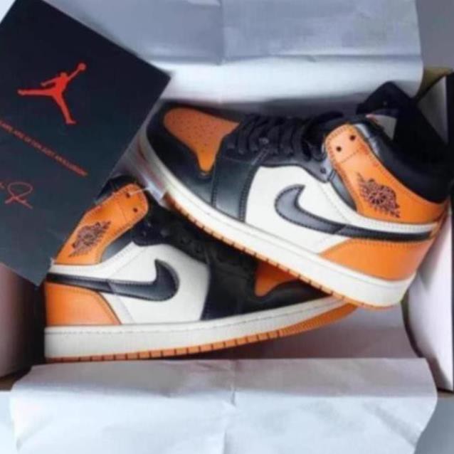 Giày NlKE Đen cam cao cổ chuẩn 1:1 - Full bill/box cực chất | BigBuy360 - bigbuy360.vn