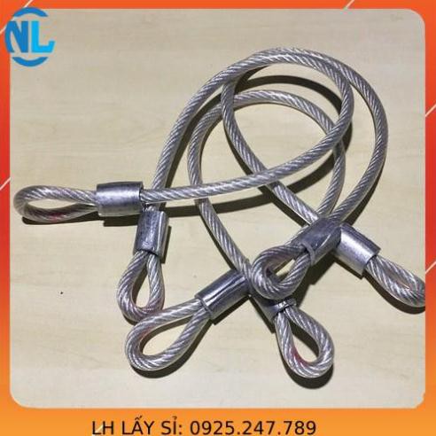 Dây cáp khóa xe chống cắt 10li (10mm) độ dài từ 7m - 30m - capthepgiasi NAM LONG CHÂU