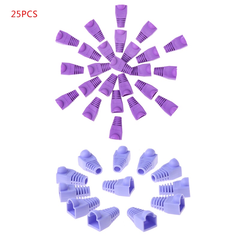 Set 10 25 Nắp Bảo Vệ Đầu Nối Dây Cáp RJ45 Cat6 Cat5E