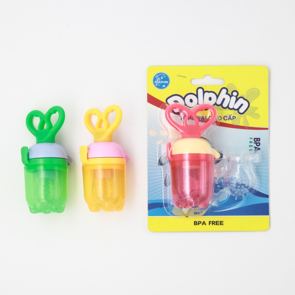 Túi nhai hoa quả Dolphin( tặng kèm 1 núm silicone)