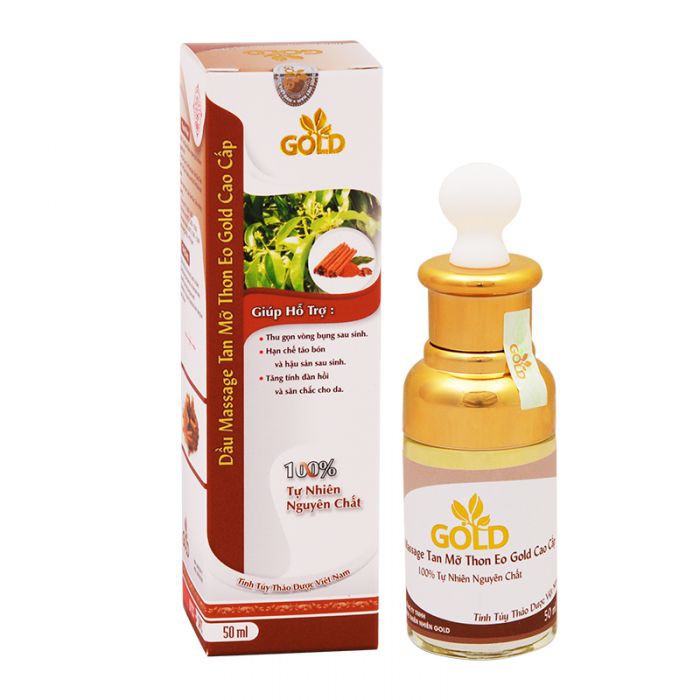 Dầu Massgae Tan mỡ eo thon Gold cao cấp 50ml