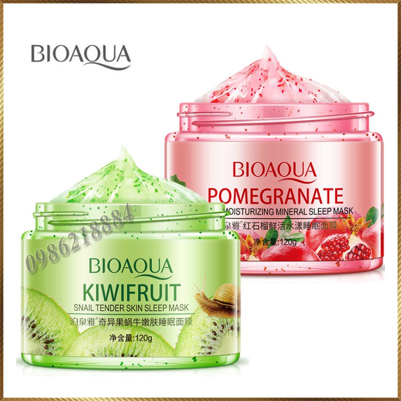 Mặt nạ ngủ hoa quả Bioaqua Kiwifruit Pomegranate BKP12