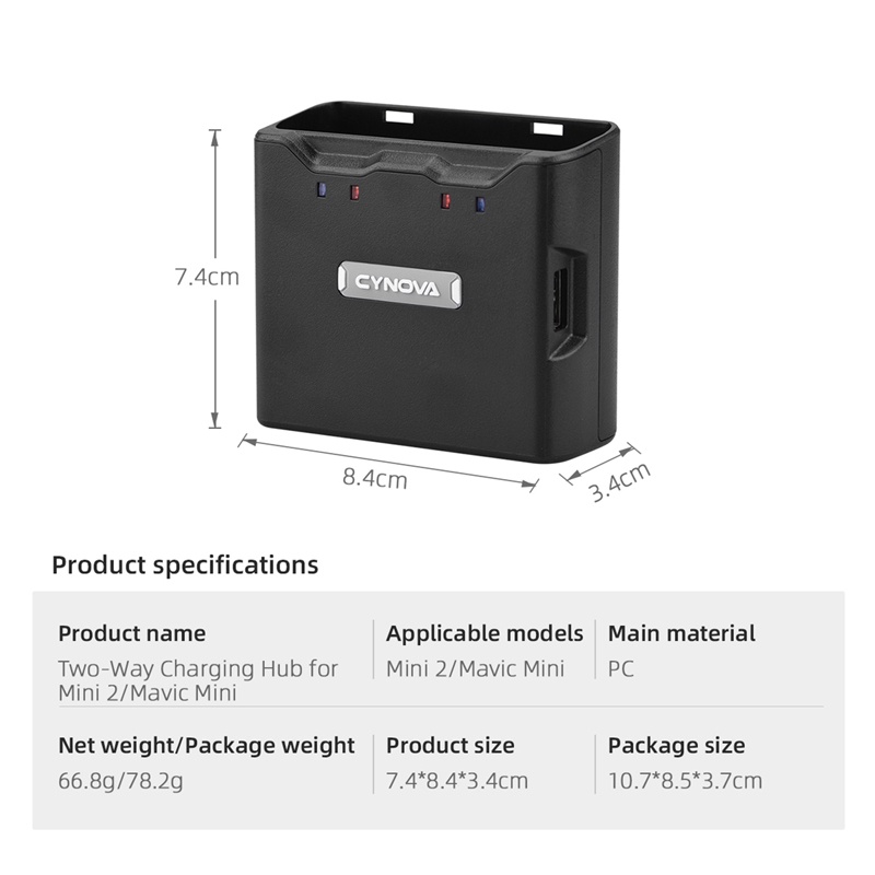 Bộ Sạc Pin 2 Trong 1 Cho DJI Mavic Mini