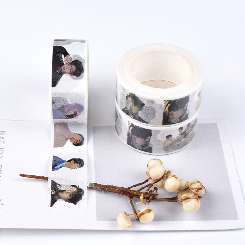 Cuộn băng dính METAGIO in hình nhóm nhạc BTS dễ thương