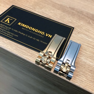 Khoá đồng hồ Rolex 5 mắt inox xịn 100%