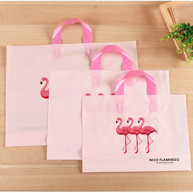 Túi nhựa Flamingo đựng quà tặng/ sách vở/ quần áo loại dai, bền, đẹp 🍉Duashop🍉