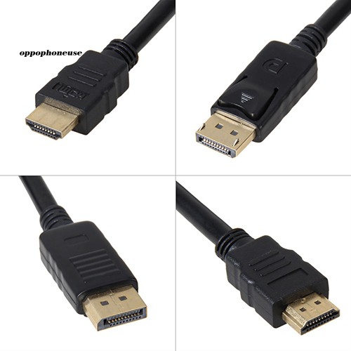 Dây cáp chuyển đổi 1.8m Displayport Dp sang Hdmi cho Pc Hdtv Dv máy tính bảng