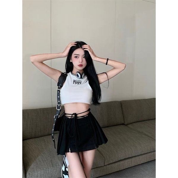 Chân váy cột dây