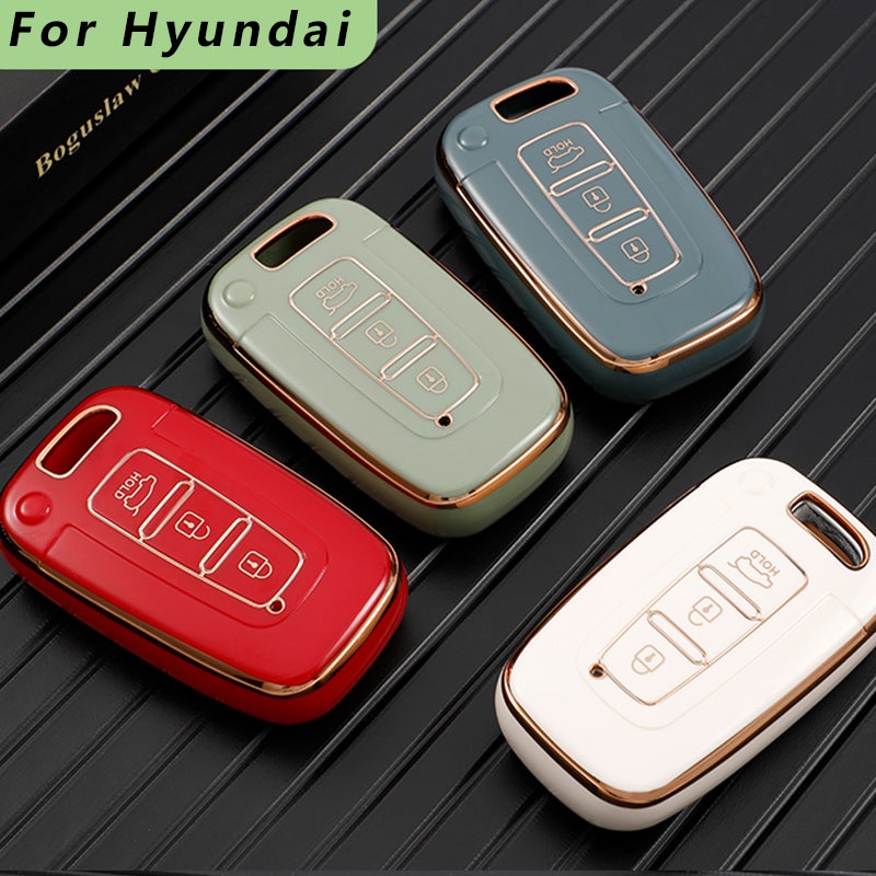 Vỏ Bọc Chìa Khóa Thông Minh Cho Hyundai Accent Elantra Solaris HB20 Veloster SR IX35 I30 KIA RIO Sportage K2 K3