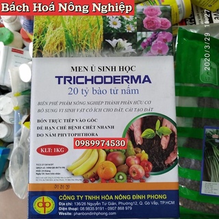 Men ủ sinh học Trichoderma 20 tỷ bào tử nấm phân giải hữu cơ, bổ sung vi sinh vật, cải tạo đất