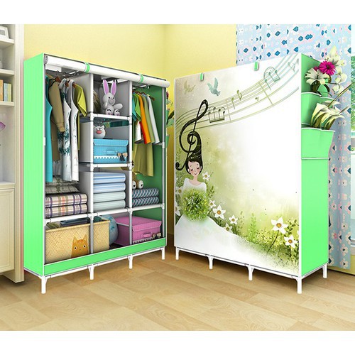 Tủ quần áo 3D 3 buồng 8 ngăn