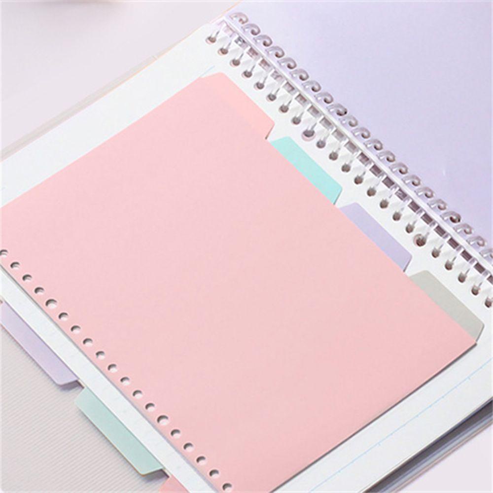 Lanfy set 4 Bìa Sổ Ghi Chú Đánh Dấu Sổ Lưu Niệm Dạng Bìa Rời Có Giấy Ghi Chú Trong Suốt B5 A5 A4 Cho Trường Học
